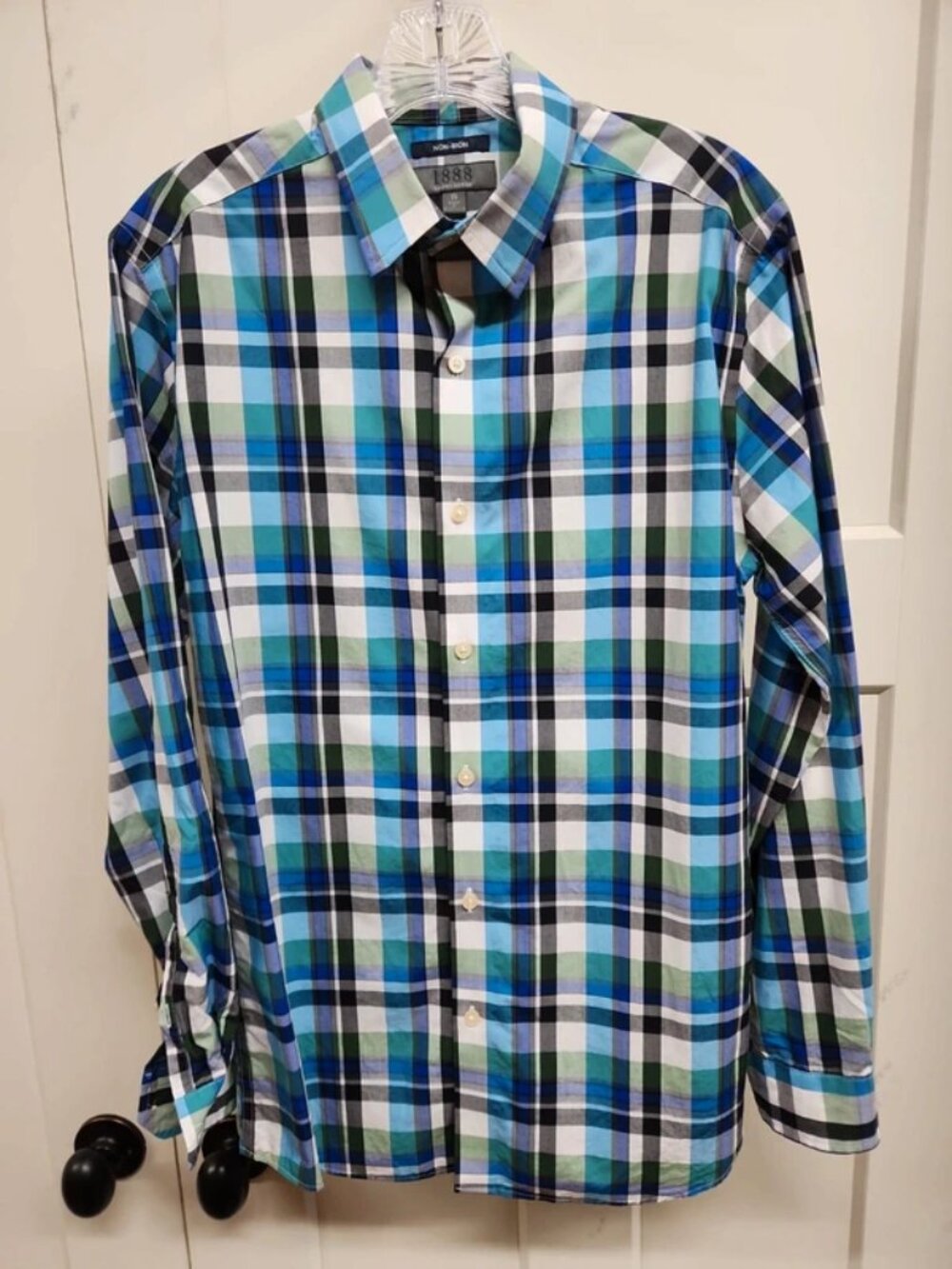 Saddlebred 1888 tailored fit long sleeve button-up